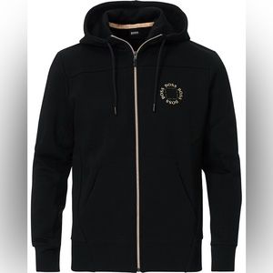 NWOT’s Hugo Boss Circle Logo Full Zip Hoodie Men’s Size Medium